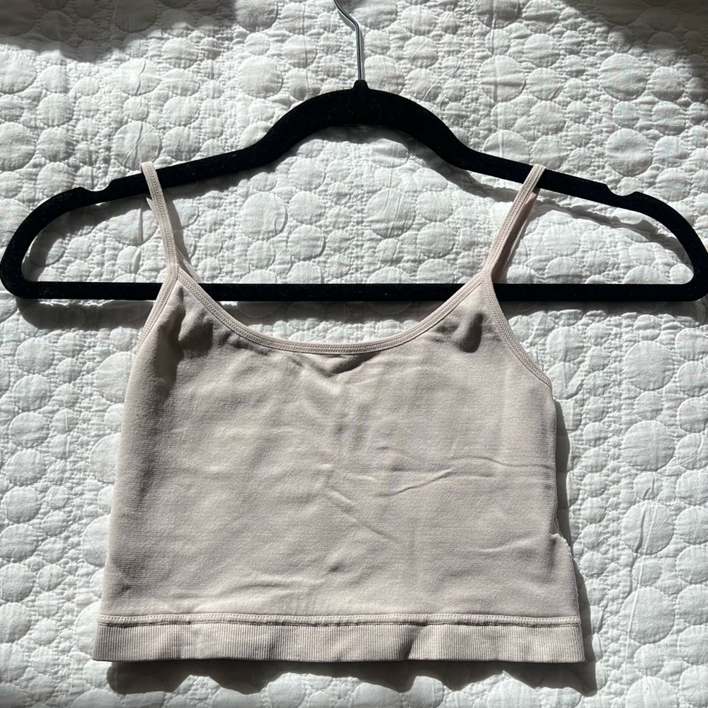 Garage Off-white Ribbed Tank